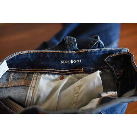 American Eagle Jeans 8 Tall Blue Denim Pants Kick Boot Carpenter Hammer Loop NWT - Picture 8 of 12